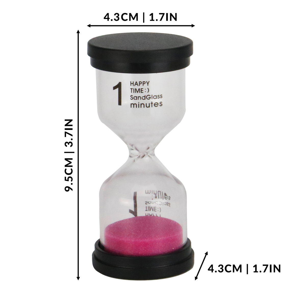 Sand timers Set of 6 Glass Timers