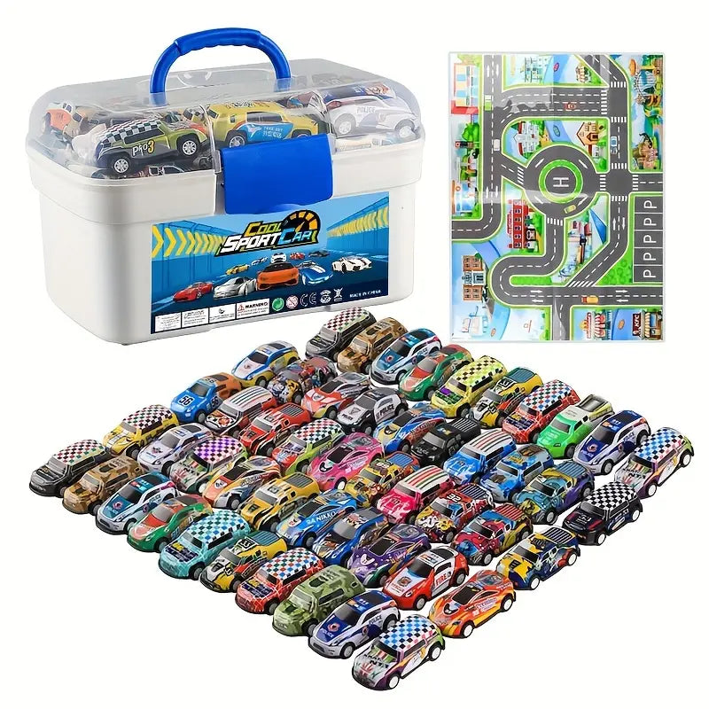 50 Piece Car Set with Play Mat