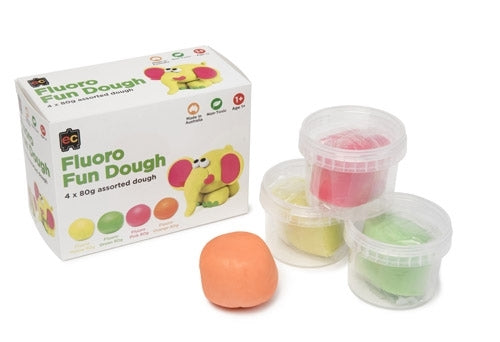 Fluoro Fun Dough 4 pack