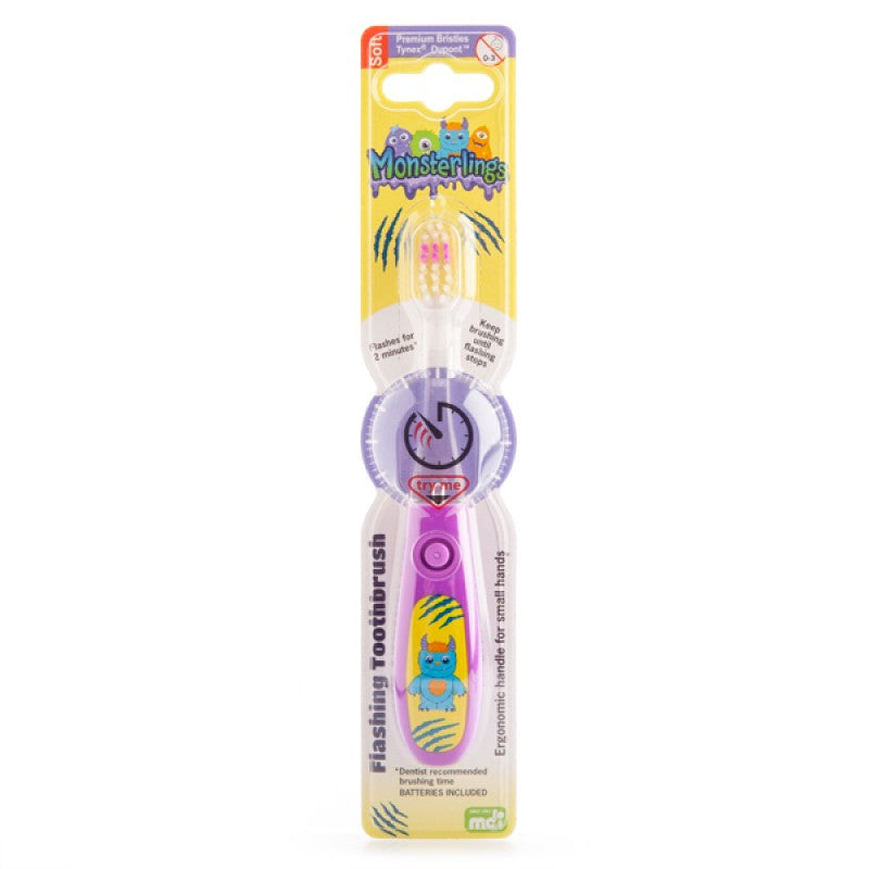 Flashing Tooth Brushes, Dino, Unicorn, Jellyfish Monsterlings