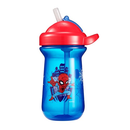 Marvel Spider Man Flip Top Straw Cup 1pc